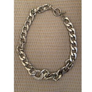 JLO silver choker necklaces